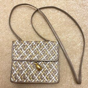 VINTAGE Ganson Gold & Silver Crossbody Bag